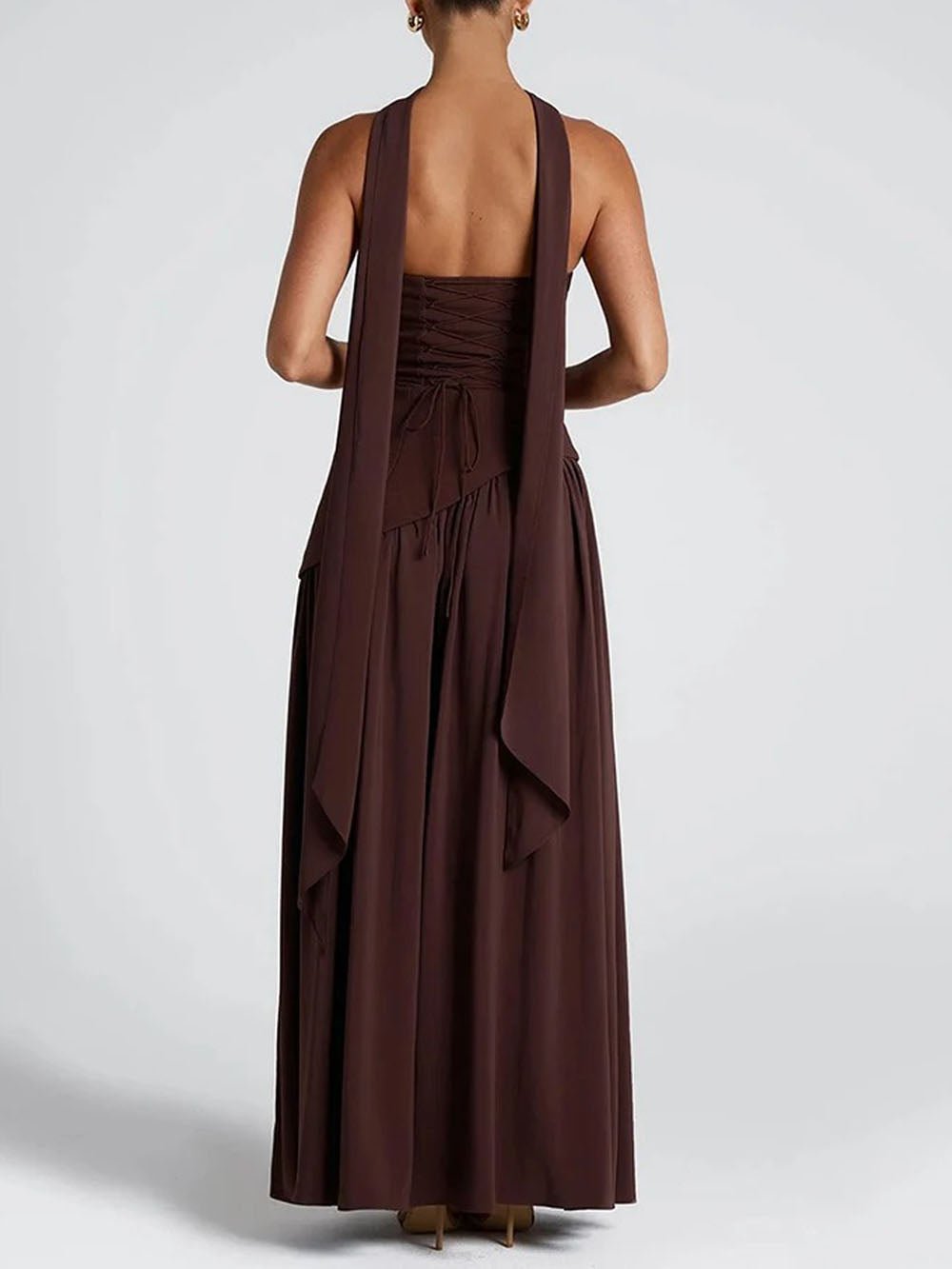 Wren Slim Ribbon Maxi Dress - Fashion Pov