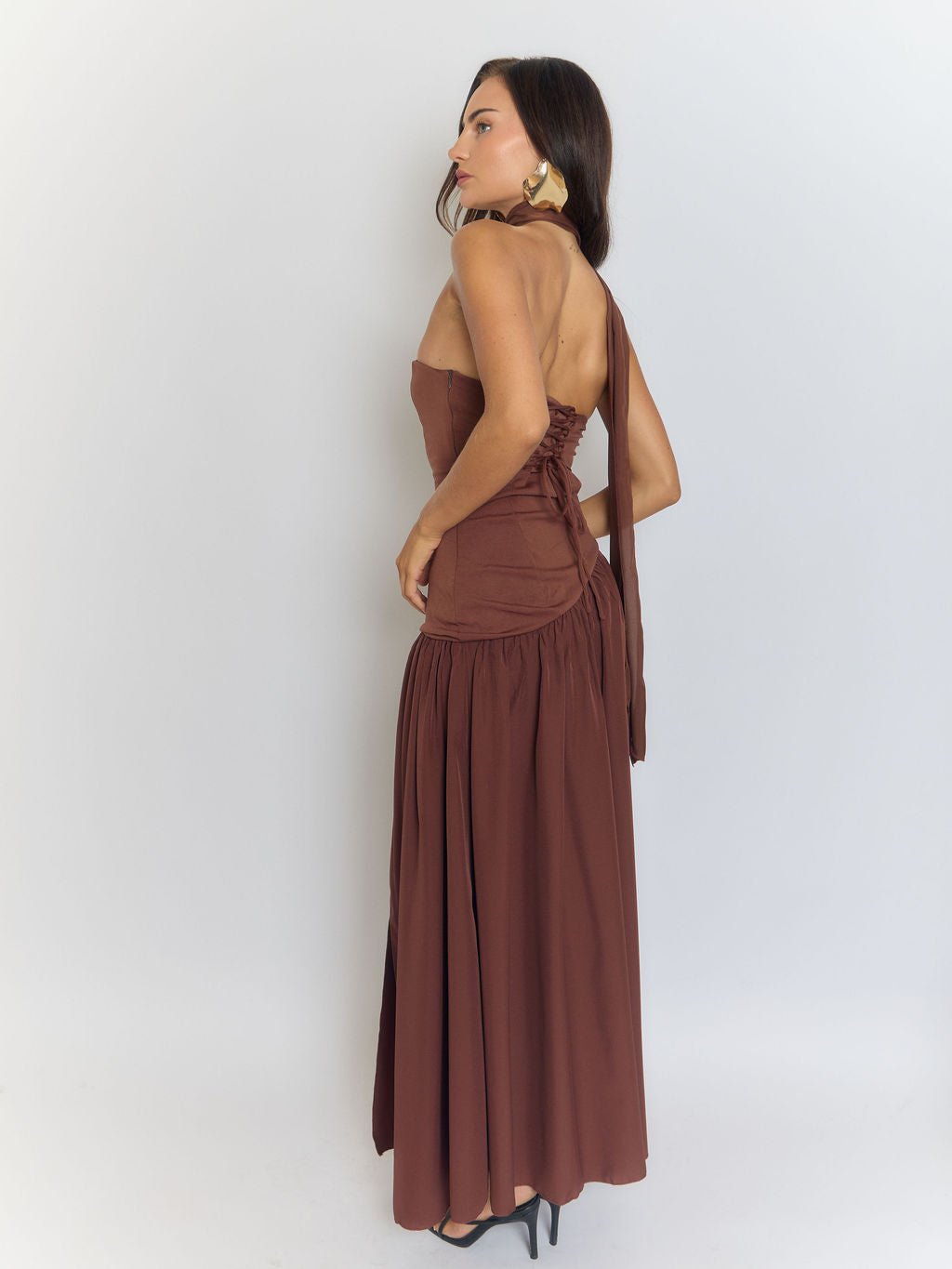 Wren Slim Ribbon Maxi Dress - Fashion Pov