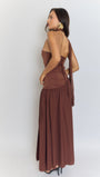 Wren Slim Ribbon Maxi Dress - Fashion Pov