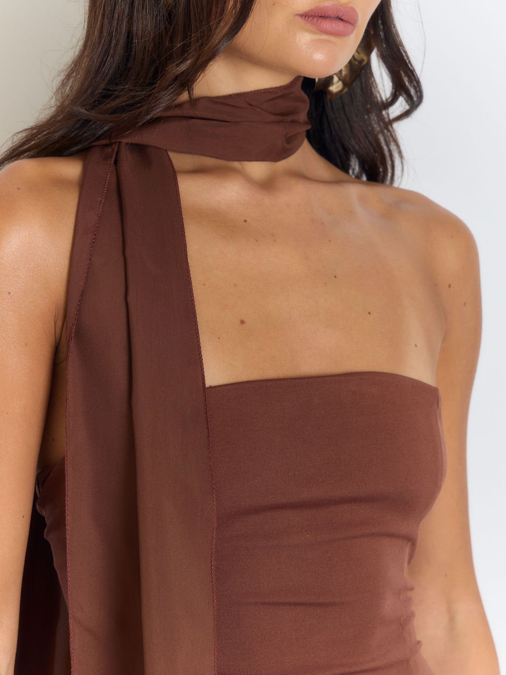 Wren Slim Ribbon Maxi Dress - Fashion Pov