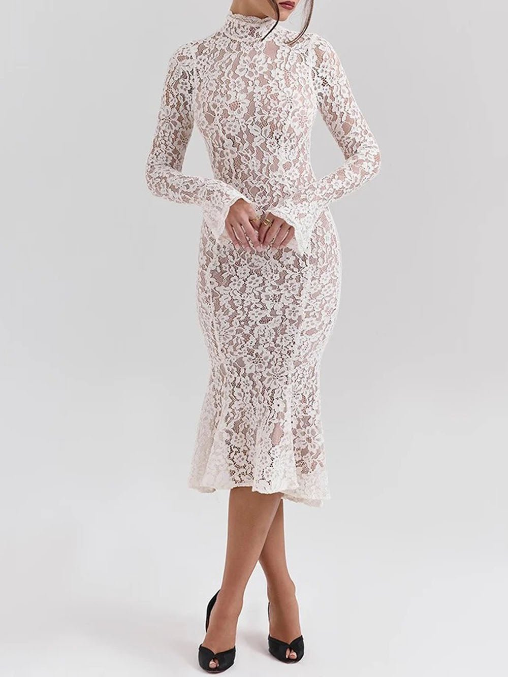 Ximena Long Sleeve Midi Dress - Fashion Pov