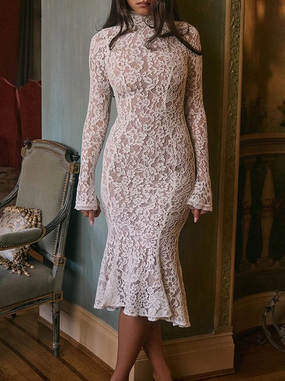 Ximena Long Sleeve Midi Dress - Fashion Pov