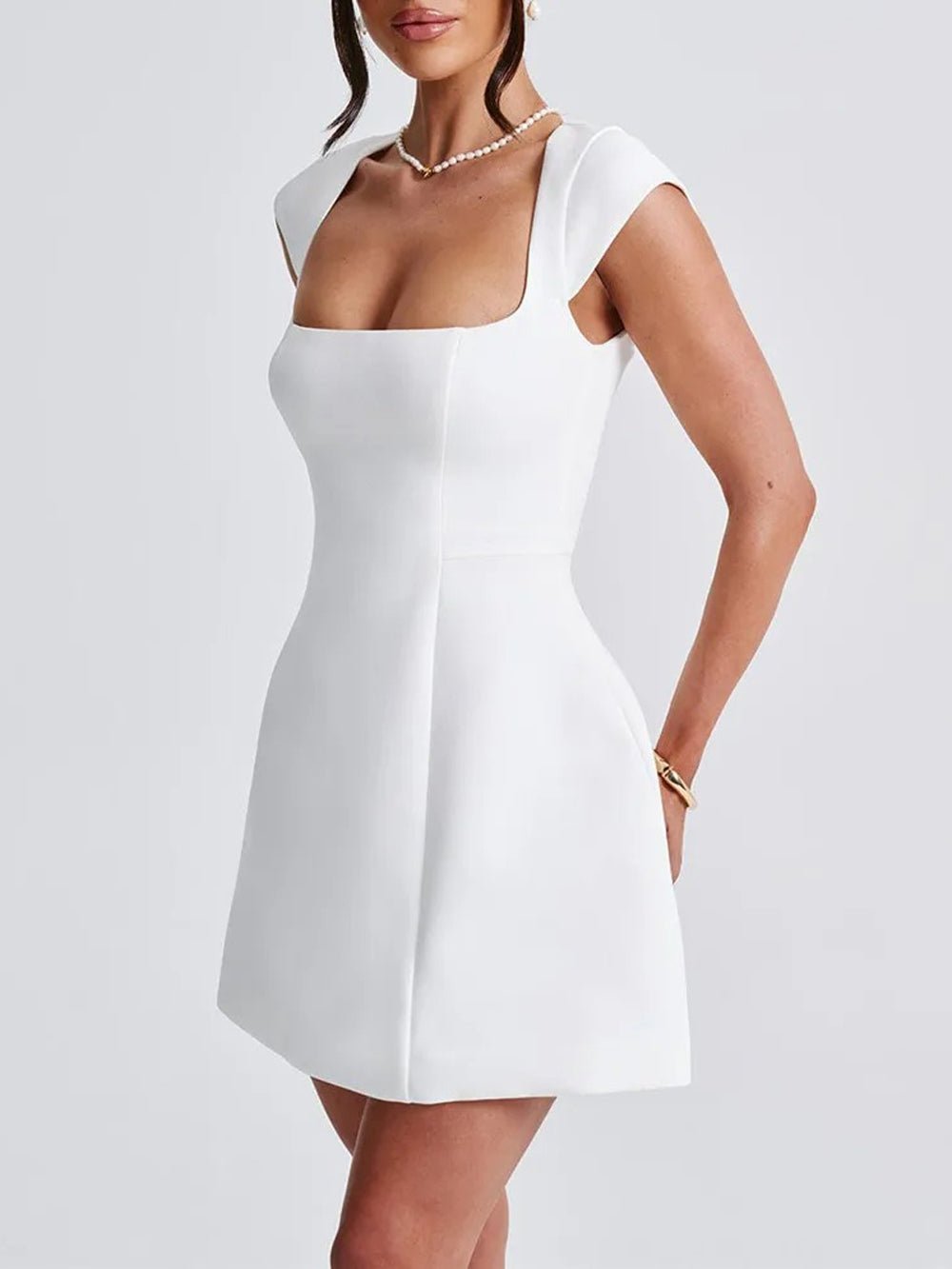 Zara Short Sleeve Mini Dress - Fashion Pov