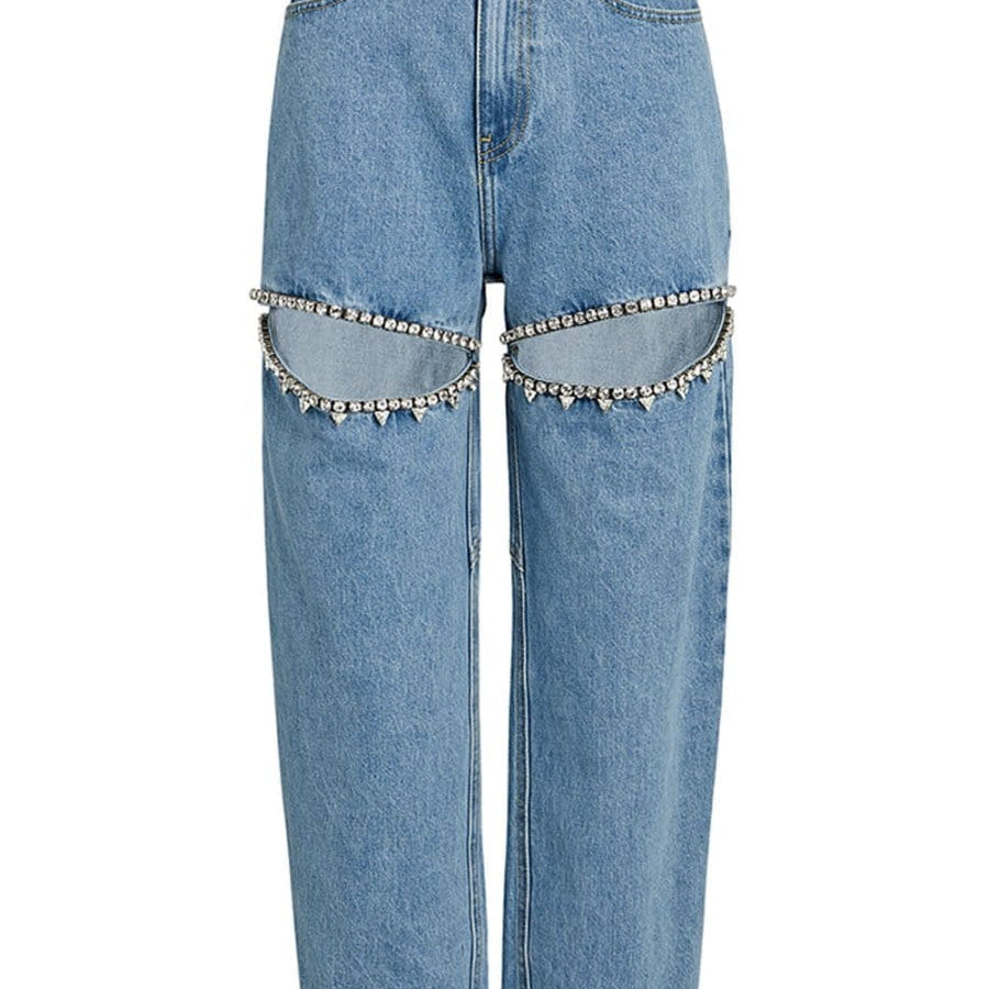 Abigail Hollow Out Jeans Pant - Fashion Pov