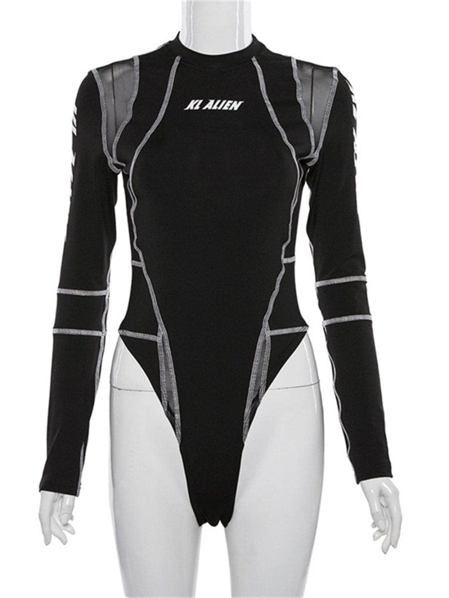 Aria Skinny Bodysuit Streetwear Top - Fashion Pov