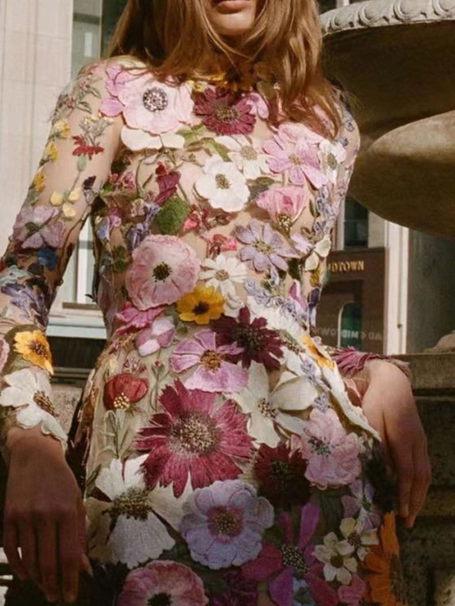 Charlotte Floral Mini Dress - Fashion Pov