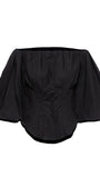 Clara Off Shoulder Lantern Sleeve Top - Fashion Pov