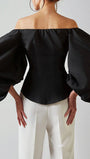 Clara Off Shoulder Lantern Sleeve Top - Fashion Pov