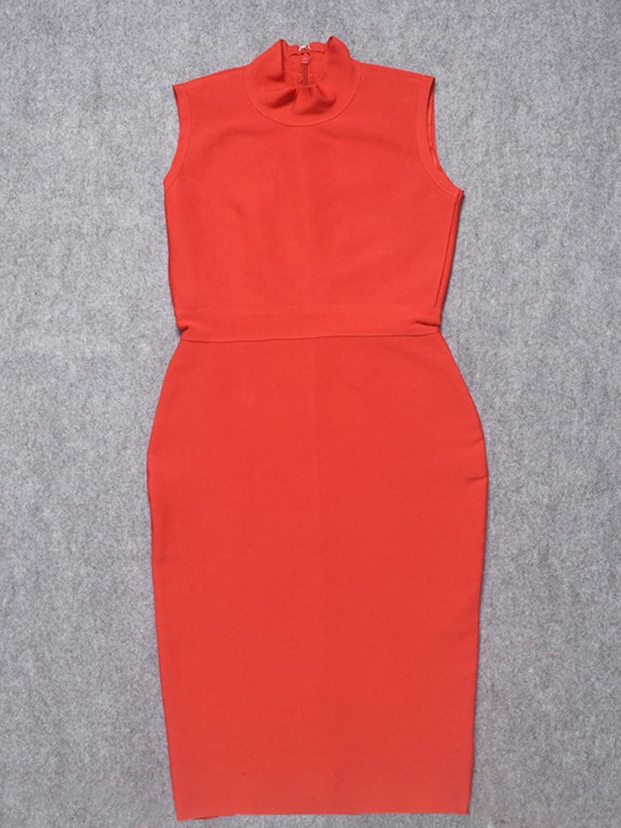 Elaine Sleeveless Bodycon Midi Dress - Fashion Pov