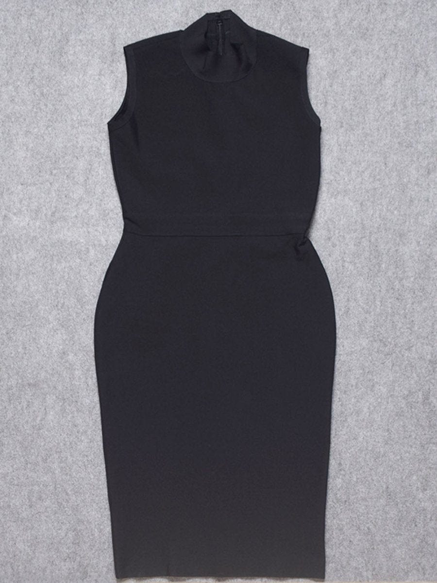 Elaine Sleeveless Bodycon Midi Dress - Fashion Pov