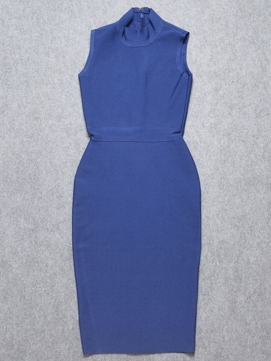 Elaine Sleeveless Bodycon Midi Dress - Fashion Pov