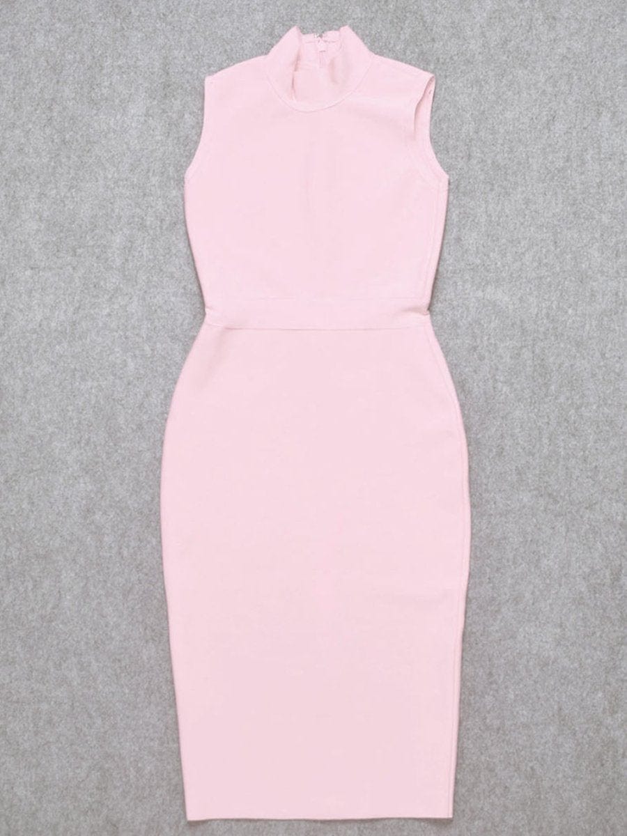Elaine Sleeveless Bodycon Midi Dress - Fashion Pov