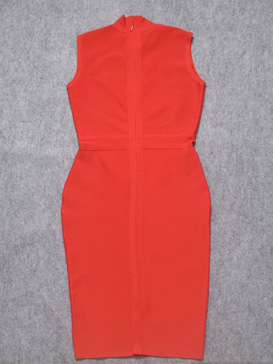 Elaine Sleeveless Bodycon Midi Dress - Fashion Pov