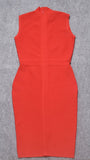 Elaine Sleeveless Bodycon Midi Dress - Fashion Pov