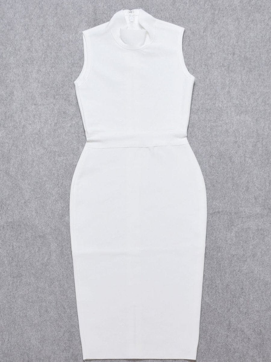 Elaine Sleeveless Bodycon Midi Dress - Fashion Pov