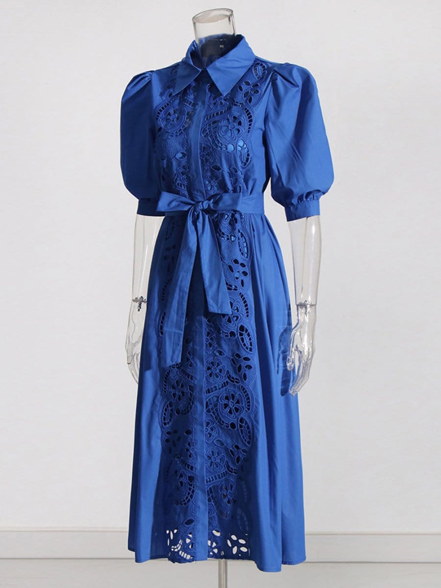 Evelyn Lace Midi Dress - Fashion Pov