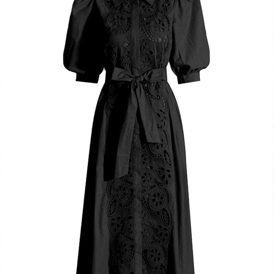 Evelyn Lace Midi Dress - Fashion Pov