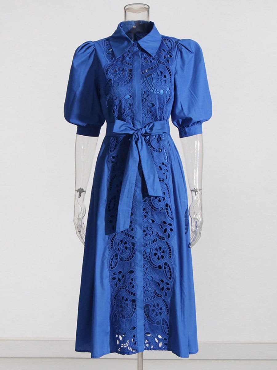 Evelyn Lace Midi Dress - Fashion Pov