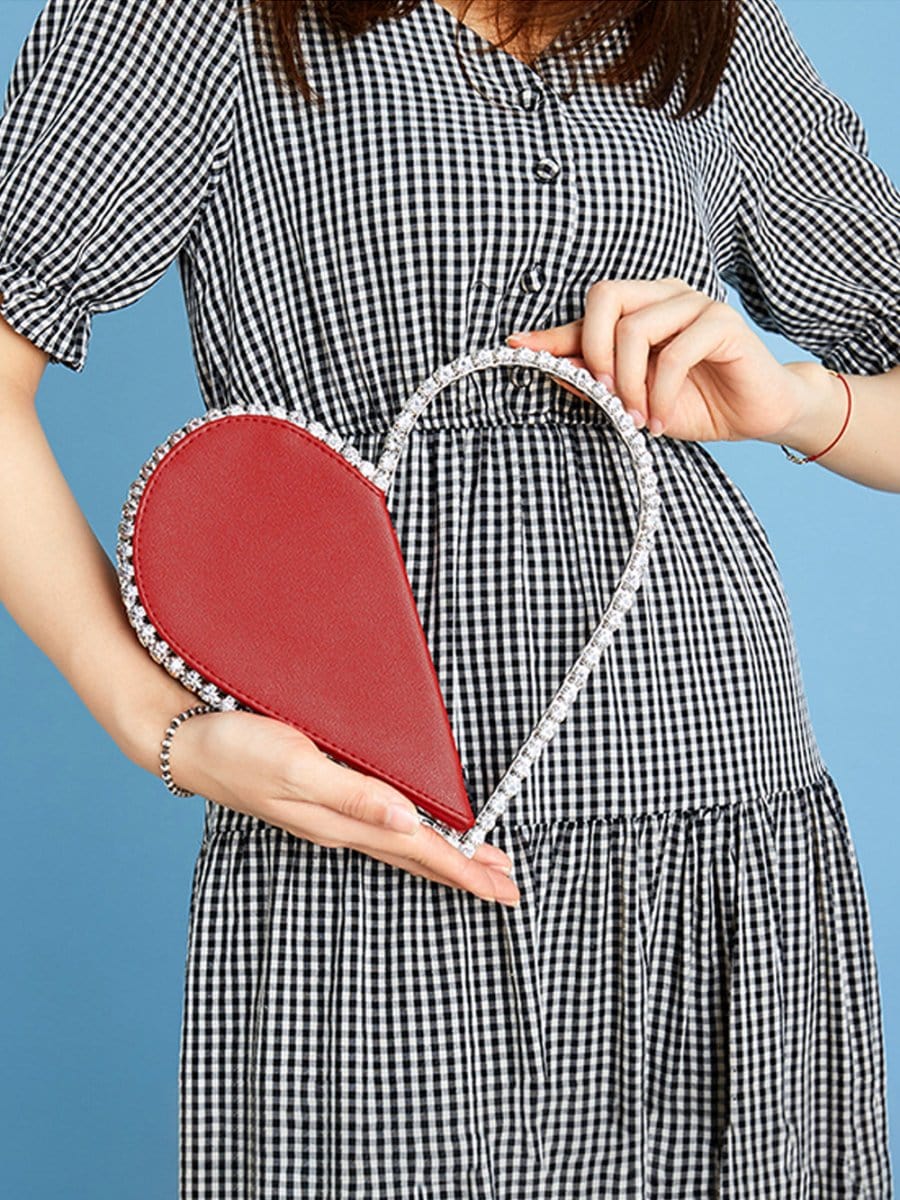 Finley Diamond Red Heart Bag - Fashion Pov