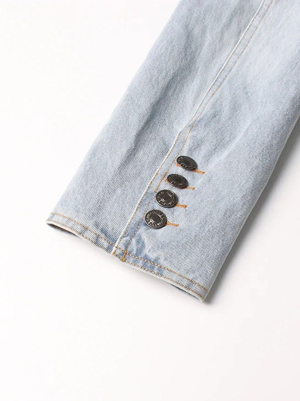 Lyric Diamond Denim Jacket - Fashion Pov