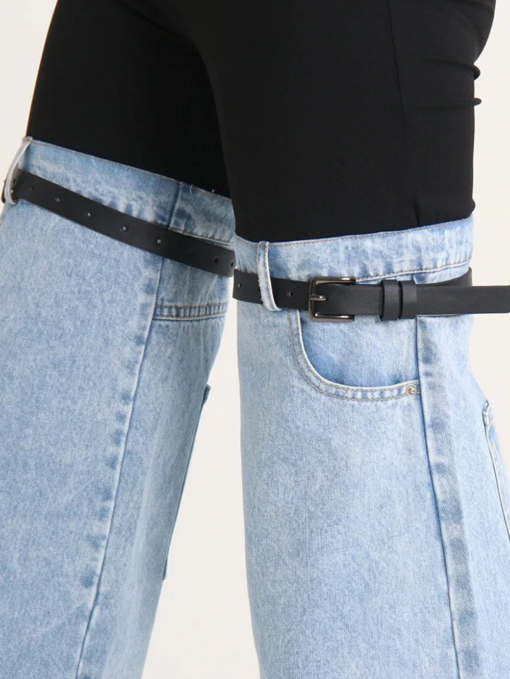 Mansi Denim Hit Wide Leg Pants - Fashion Pov