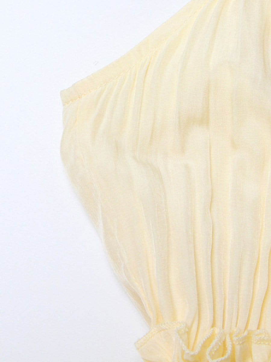 Naomi Ruffle Midi Dress - Fashion Pov