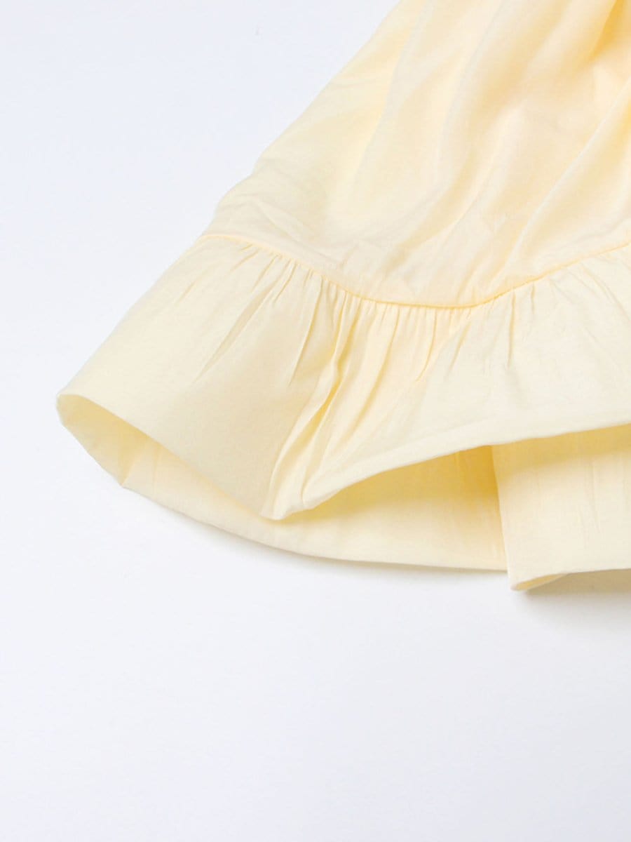 Naomi Ruffle Midi Dress - Fashion Pov