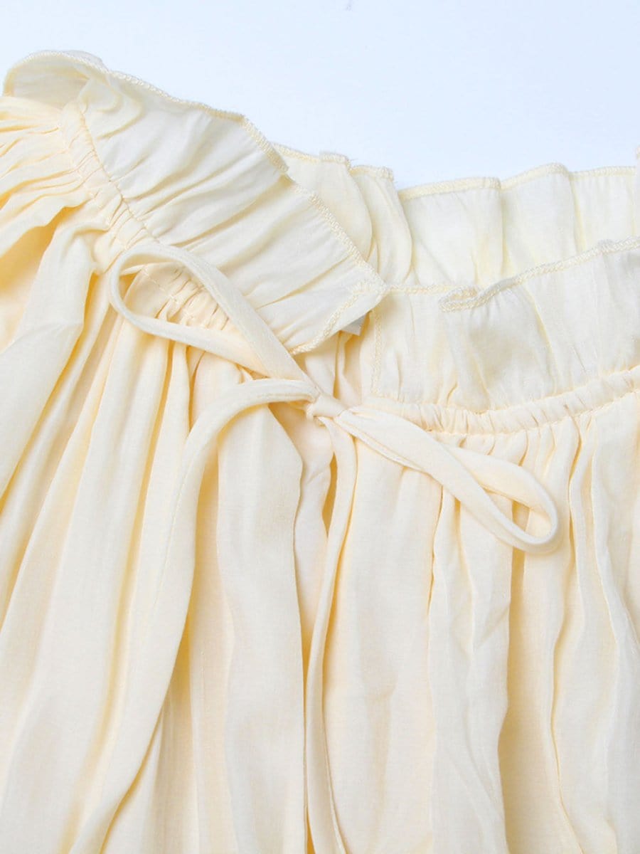 Naomi Ruffle Midi Dress - Fashion Pov