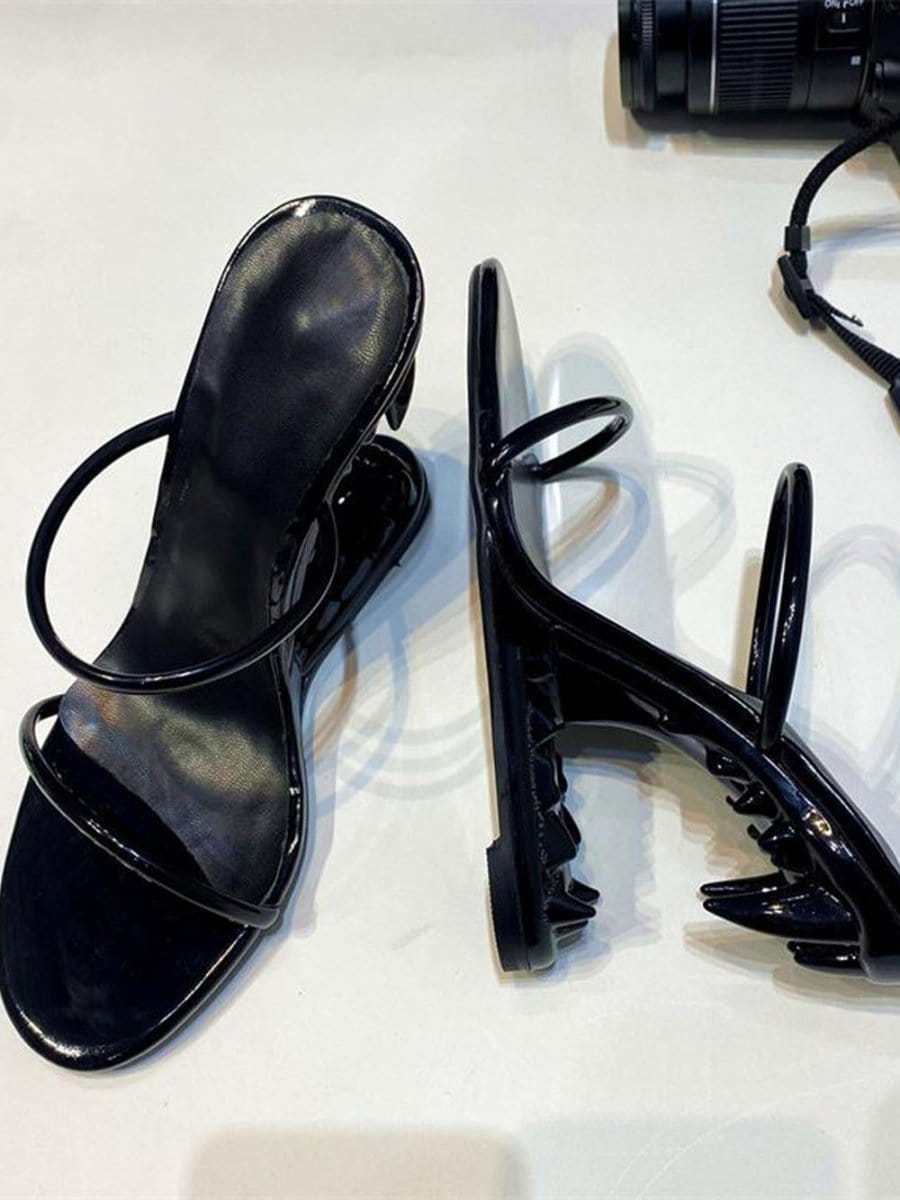 Noah Narrow Band Peep Toe Heel - Fashion Pov