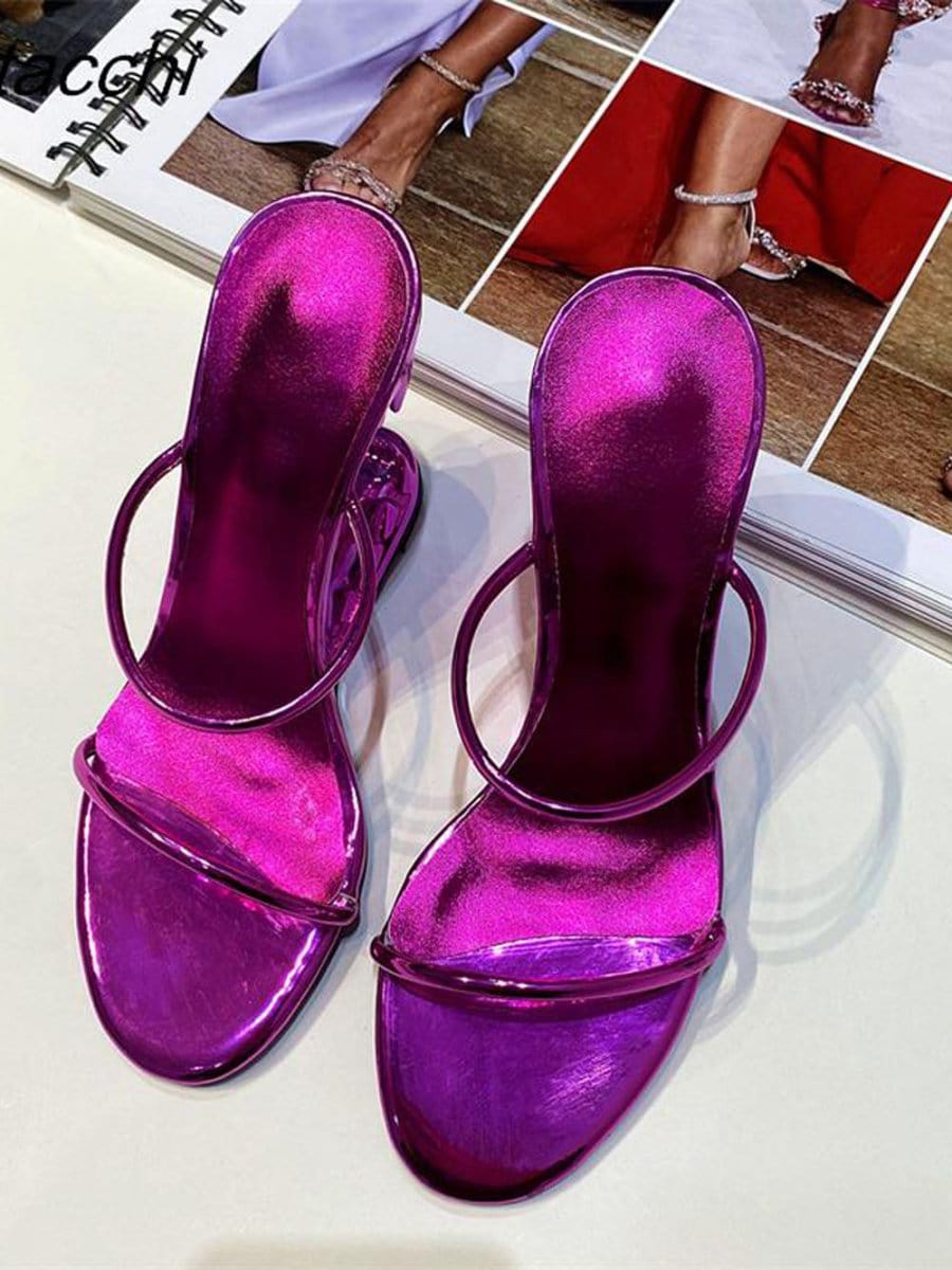 Noah Narrow Band Peep Toe Heel - Fashion Pov