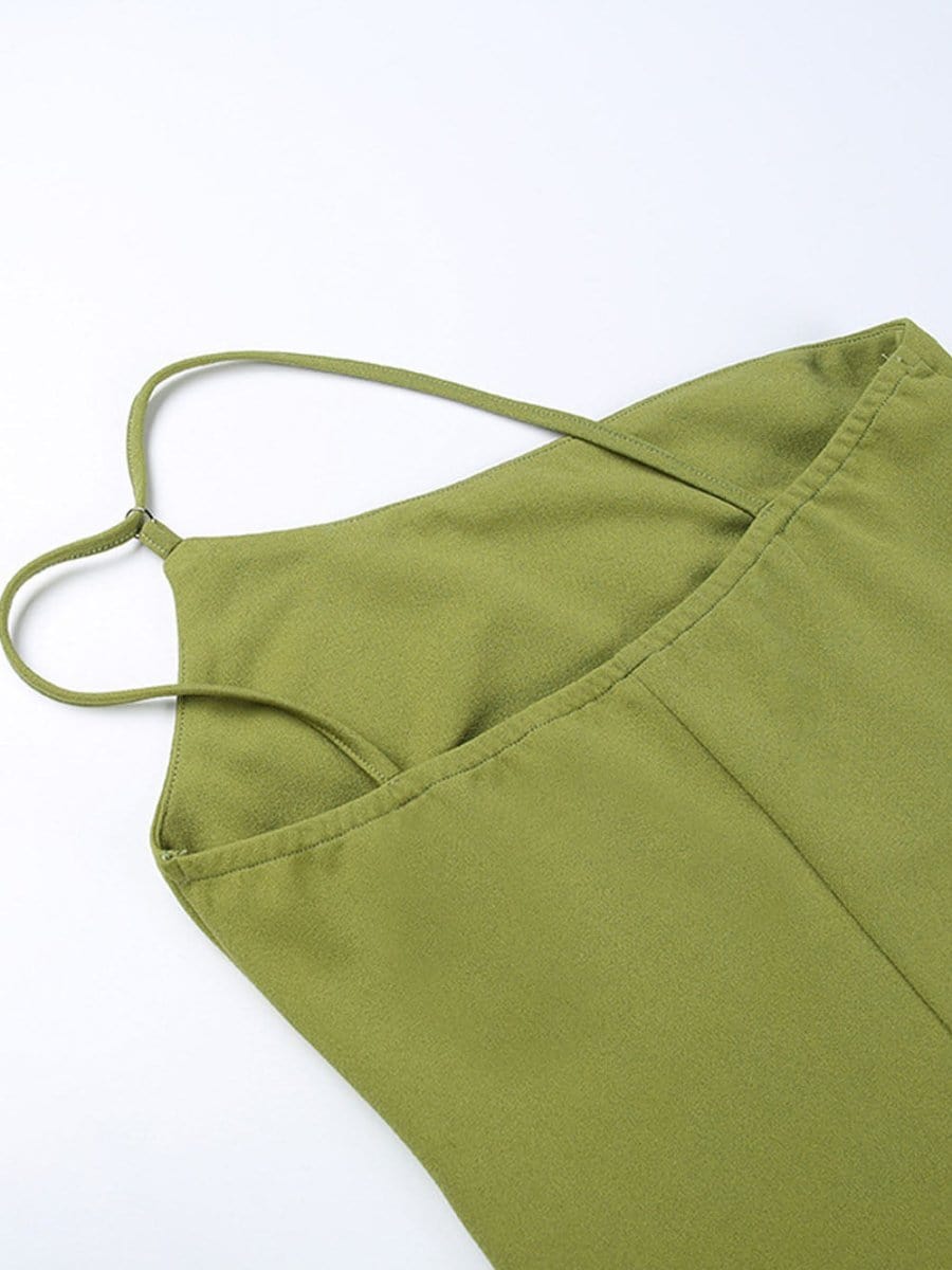 Sonia One Shoulder Feather Midi Dress - Fashion Pov