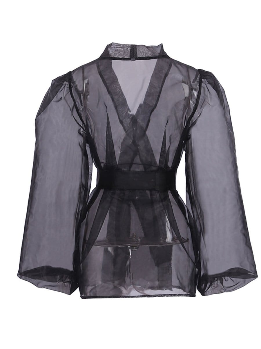 Talia V Neck Long Sleeve Top - Fashion Pov