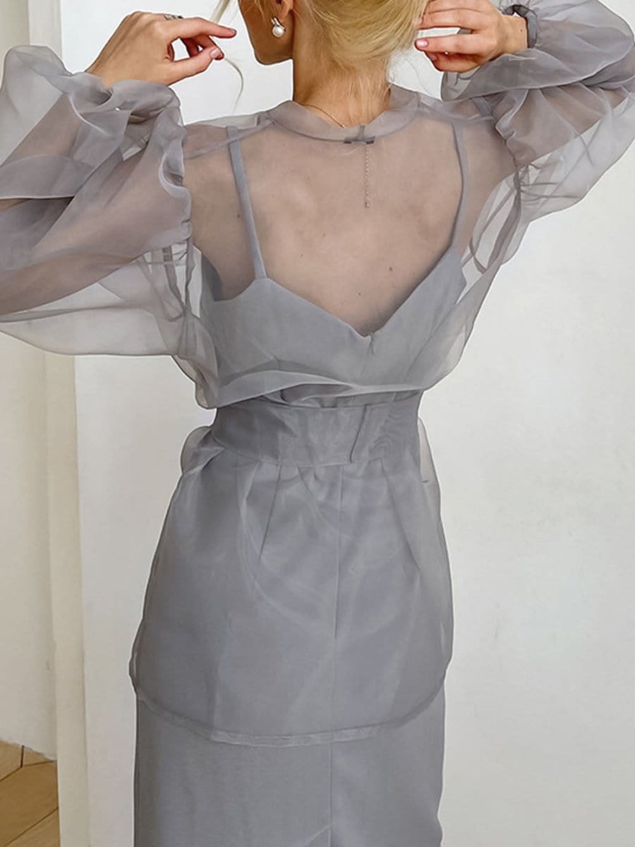 Talia V Neck Long Sleeve Top - Fashion Pov