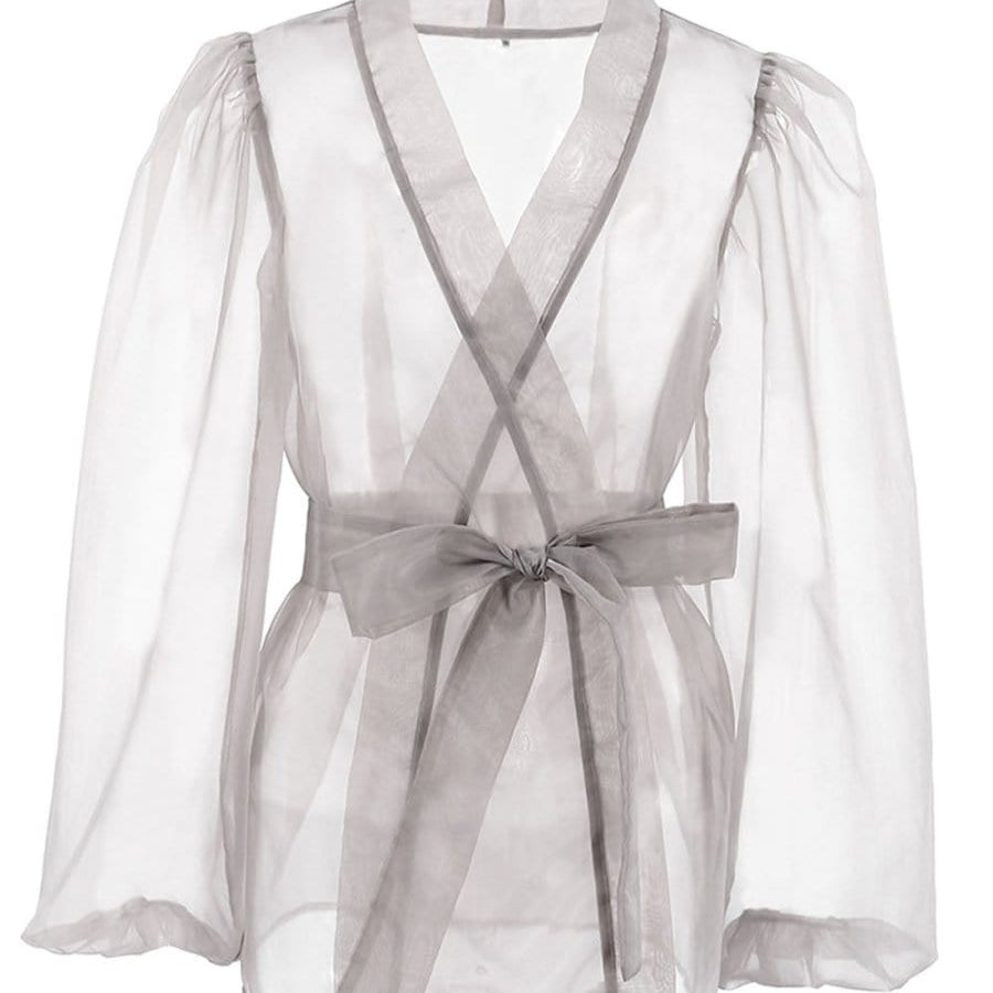 Talia V Neck Long Sleeve Top - Fashion Pov