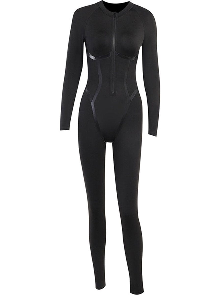 Willow Zipper Sporty Streetwear Jumpsuit - Fashion Pov